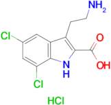 3-(2-aminoethyl)-5,7-dichloro-1H-indole-2-carboxylic acid hydrochloride