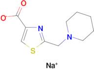 sodium 2-(piperidin-1-ylmethyl)-1,3-thiazole-4-carboxylate