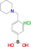 [4-(piperidin-1-ylmethyl)phenyl]boronic acid hydrochloride