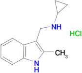 N-[(2-methyl-1H-indol-3-yl)methyl]cyclopropanamine hydrochloride