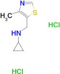 N-[(4-methyl-1,3-thiazol-5-yl)methyl]cyclopropanamine dihydrochloride