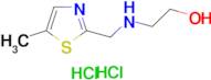 2-{[(5-methyl-1,3-thiazol-2-yl)methyl]amino}ethanol dihydrochloride