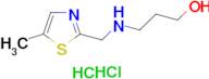 3-{[(5-methyl-1,3-thiazol-2-yl)methyl]amino}propan-1-ol dihydrochloride