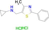 N-[(4-methyl-2-phenyl-1,3-thiazol-5-yl)methyl]cyclopropanamine dihydrochloride