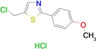 5-(chloromethyl)-2-(4-methoxyphenyl)-1,3-thiazole hydrochloride