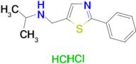 N-[(2-phenyl-1,3-thiazol-5-yl)methyl]propan-2-amine dihydrochloride