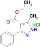 ethyl 3-methyl-5-phenyl-1H-pyrazole-4-carboxylate hydrochloride