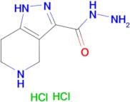 4,5,6,7-tetrahydro-1H-pyrazolo[4,3-c]pyridine-3-carbohydrazide dihydrochloride