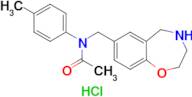 N-(4-methylphenyl)-N-(2,3,4,5-tetrahydro-1,4-benzoxazepin-7-ylmethyl)acetamide hydrochloride