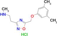 (2-{5-[(3,5-dimethylphenoxy)methyl]-1,2,4-oxadiazol-3-yl}ethyl)methylamine hydrochloride