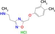 (2-{5-[(3,4-dimethylphenoxy)methyl]-1,2,4-oxadiazol-3-yl}ethyl)methylamine hydrochloride