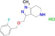 3-{[(2-fluorobenzyl)oxy]methyl}-1-methyl-4,5,6,7-tetrahydro-1H-pyrazolo[4,3-c]pyridine hydrochlo...