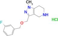 3-{[(3-fluorobenzyl)oxy]methyl}-1-methyl-4,5,6,7-tetrahydro-1H-pyrazolo[4,3-c]pyridine hydrochlori…