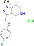 3-[(4-fluorophenoxy)methyl]-1-methyl-4,5,6,7-tetrahydro-1H-pyrazolo[4,3-c]pyridine hydrochloride