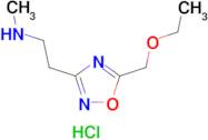 {2-[5-(ethoxymethyl)-1,2,4-oxadiazol-3-yl]ethyl}methylamine hydrochloride