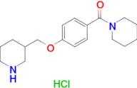 1-[4-(piperidin-3-ylmethoxy)benzoyl]piperidine hydrochloride