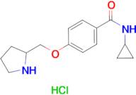 N-cyclopropyl-4-(pyrrolidin-2-ylmethoxy)benzamide hydrochloride