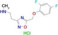 (2-{5-[(2,4-difluorophenoxy)methyl]-1,2,4-oxadiazol-3-yl}ethyl)methylamine hydrochloride