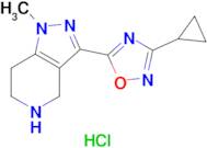 3-(3-cyclopropyl-1,2,4-oxadiazol-5-yl)-1-methyl-4,5,6,7-tetrahydro-1H-pyrazolo[4,3-c]pyridine hydr…