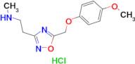 (2-{5-[(4-methoxyphenoxy)methyl]-1,2,4-oxadiazol-3-yl}ethyl)methylamine hydrochloride