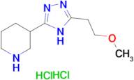 3-[5-(2-methoxyethyl)-4H-1,2,4-triazol-3-yl]piperidine dihydrochloride