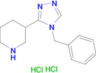 3-(4-benzyl-4H-1,2,4-triazol-3-yl)piperidine dihydrochloride