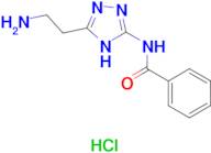 N-[5-(2-aminoethyl)-1H-1,2,4-triazol-3-yl]benzamide hydrochloride