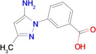 3-(5-amino-3-methyl-1H-pyrazol-1-yl)benzoic acid