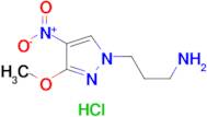 [3-(3-methoxy-4-nitro-1H-pyrazol-1-yl)propyl]amine hydrochloride