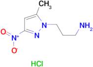 [3-(5-methyl-3-nitro-1H-pyrazol-1-yl)propyl]amine hydrochloride