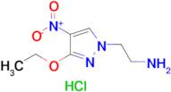 [2-(3-ethoxy-4-nitro-1H-pyrazol-1-yl)ethyl]amine hydrochloride