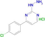 4-(4-chlorophenyl)-2-hydrazinopyrimidine hydrochloride
