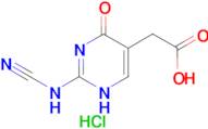 [2-(cyanoamino)-4-hydroxypyrimidin-5-yl]acetic acid hydrochloride