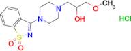 1-[4-(1,1-dioxido-1,2-benzisothiazol-3-yl)piperazin-1-yl]-3-methoxypropan-2-ol hydrochloride