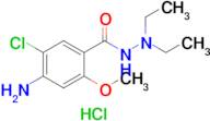 4-amino-5-chloro-N',N'-diethyl-2-methoxybenzohydrazide hydrochloride