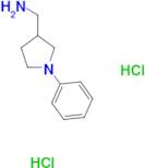 [(1-phenylpyrrolidin-3-yl)methyl]amine dihydrochloride