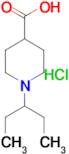 1-(1-ethylpropyl)piperidine-4-carboxylic acid hydrochloride