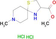 methyl 8-methyl-1-thia-4,8-diazaspiro[4.5]decane-3-carboxylate dihydrochloride