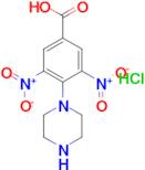 3,5-dinitro-4-piperazin-1-ylbenzoic acid hydrochloride