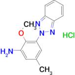 [3-(2H-1,2,3-benzotriazol-2-yl)-2-methoxy-5-methylphenyl]amine hydrochloride