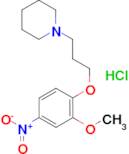 1-[3-(2-methoxy-4-nitrophenoxy)propyl]piperidine hydrochloride