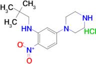 N-(2,2-dimethylpropyl)-2-nitro-5-piperazin-1-ylaniline hydrochloride