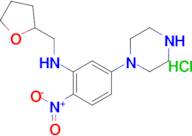 (2-nitro-5-piperazin-1-ylphenyl)(tetrahydrofuran-2-ylmethyl)amine hydrochloride