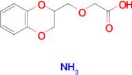 ammonium (2,3-dihydro-1,4-benzodioxin-2-ylmethoxy)acetate