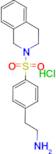 {2-[4-(3,4-dihydroisoquinolin-2(1H)-ylsulfonyl)phenyl]ethyl}amine hydrochloride