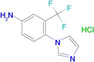 [4-(1H-imidazol-1-yl)-3-(trifluoromethyl)phenyl]amine hydrochloride