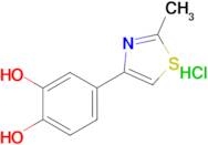 4-(2-methyl-1,3-thiazol-4-yl)benzene-1,2-diol hydrochloride