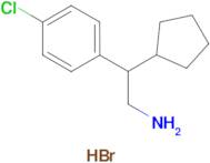 [2-(4-chlorophenyl)-2-cyclopentylethyl]amine hydrobromide