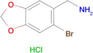 [(6-bromo-1,3-benzodioxol-5-yl)methyl]amine hydrochloride