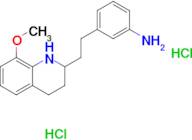 {3-[2-(8-methoxy-1,2,3,4-tetrahydroquinolin-2-yl)ethyl]phenyl}amine dihydrochloride